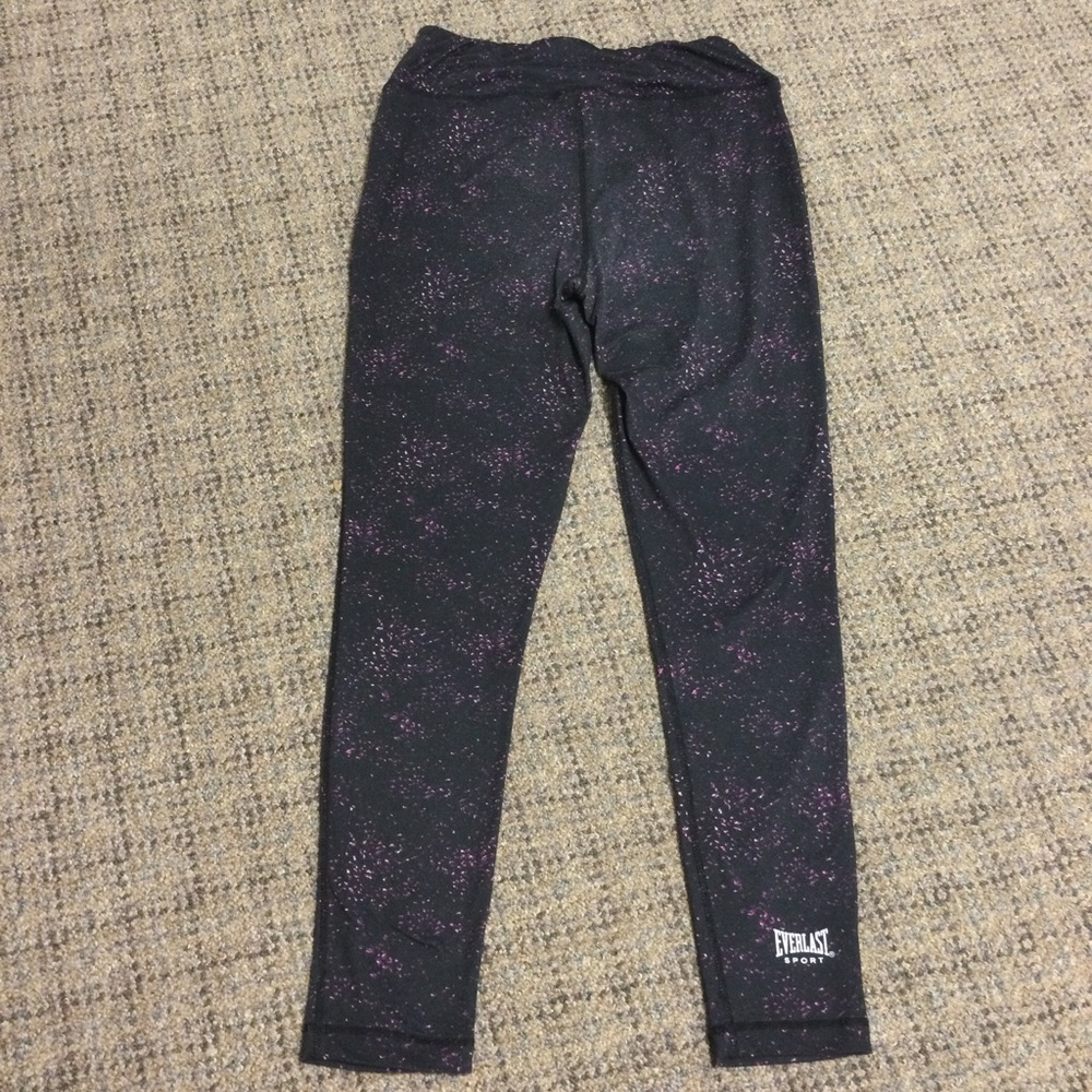 Everlast Sport Black Pink Leggings Size Medium